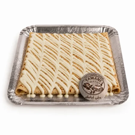 white chocolate crepe