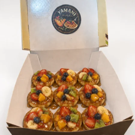 fruits mini pancakes