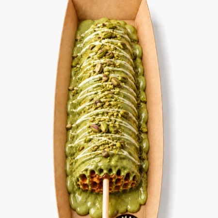 pistachio waffle stick
