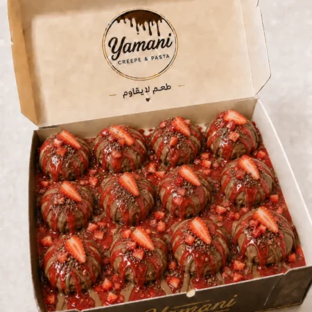 strawberry chocolate mini pancakes