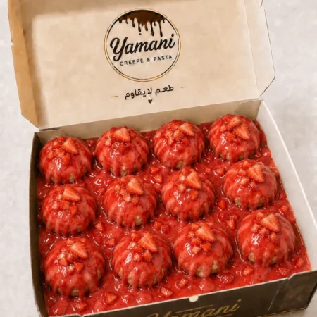 Strawberry mini pancakes