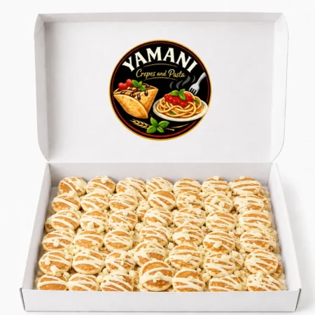 white chocolate mini pancakes